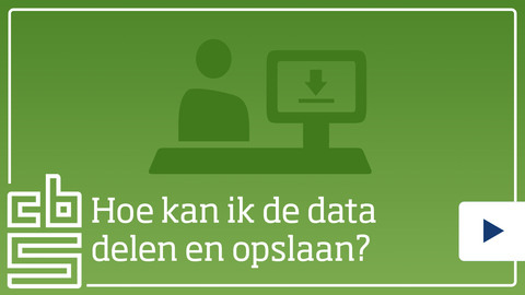 Hoe kan ik data uit Statline delen en opslaan?