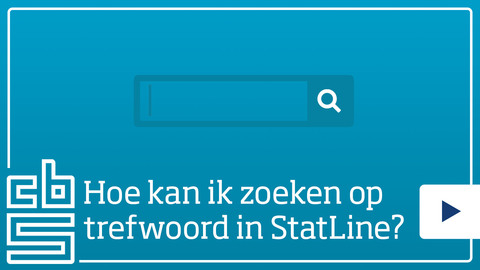 Hoe kan ik zoeken op trefwoord in Statline?