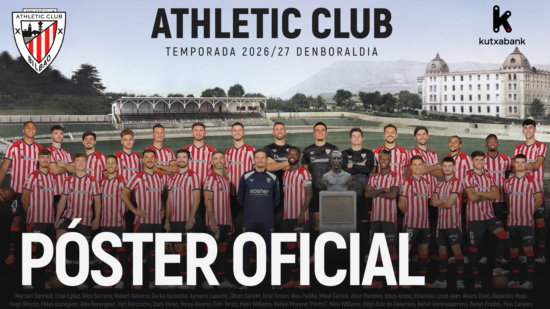 Póster oficial Athletic Club 2026/27 - Poster ofiziala