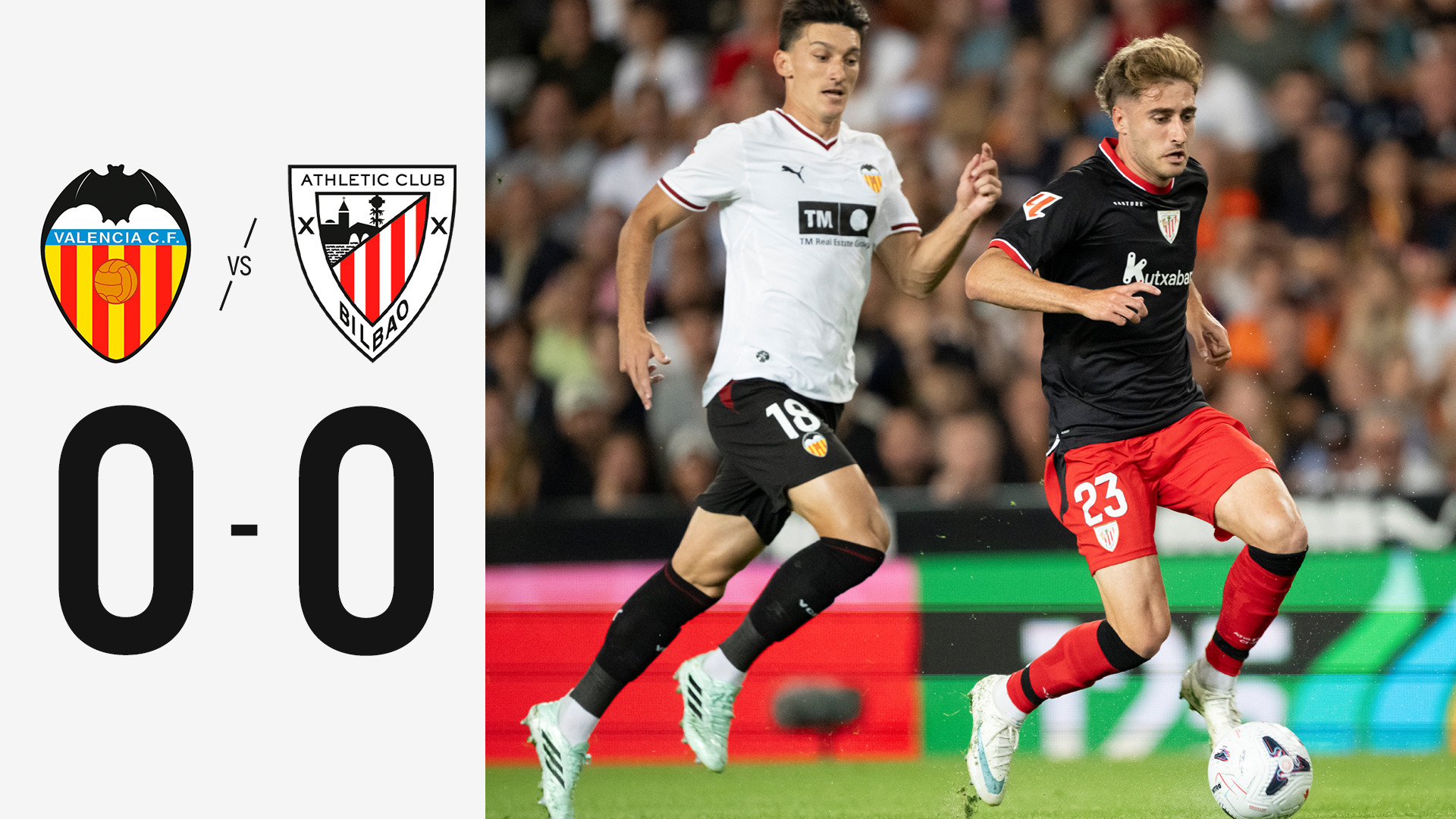 Partido completo. Valencia CF 0-0 Athletic Club | J9 LaLiga 26/27