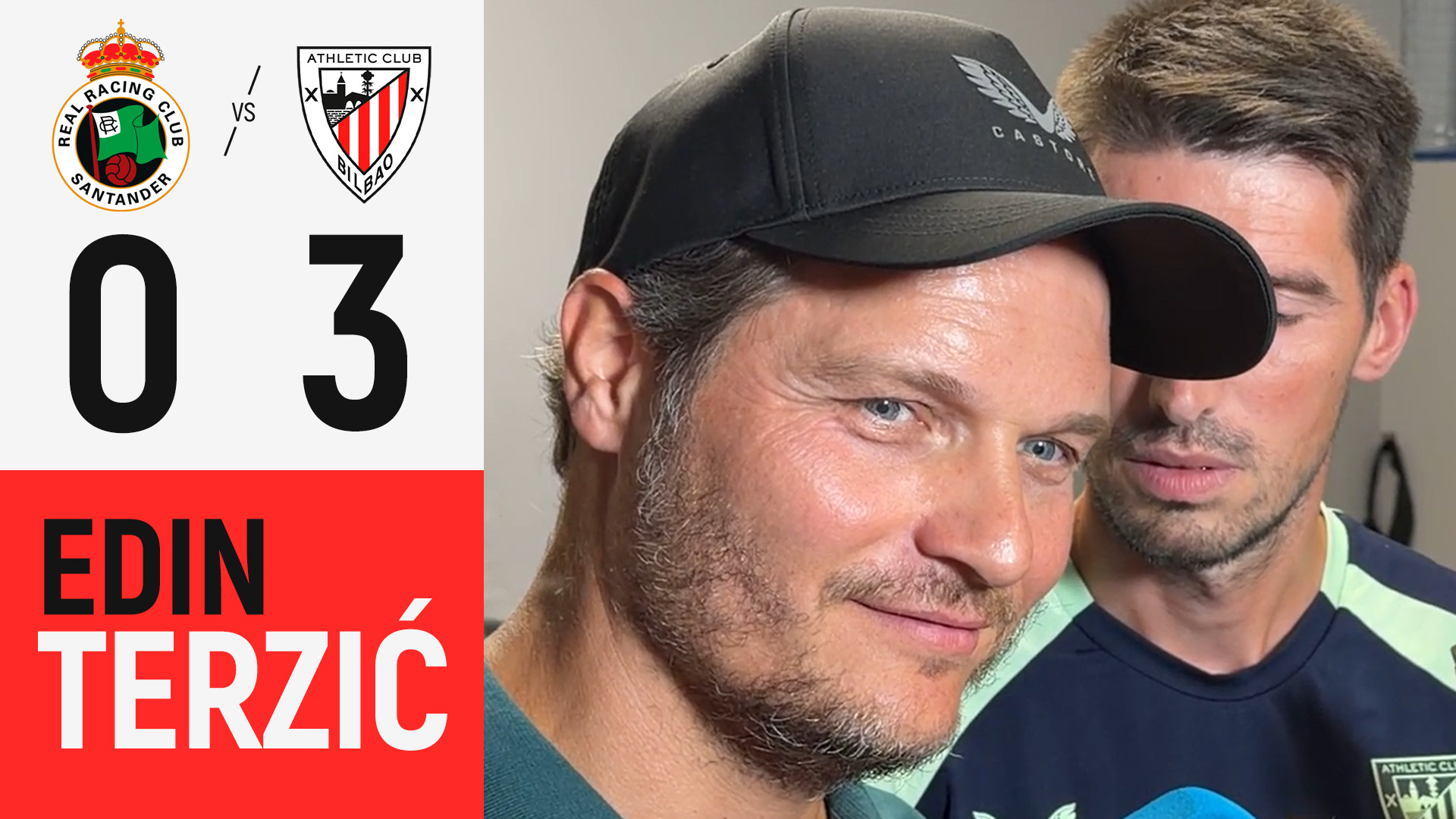 Imagen de portada del video Edin Terzić I Real Racing Club 0 – 3 Athletic Club