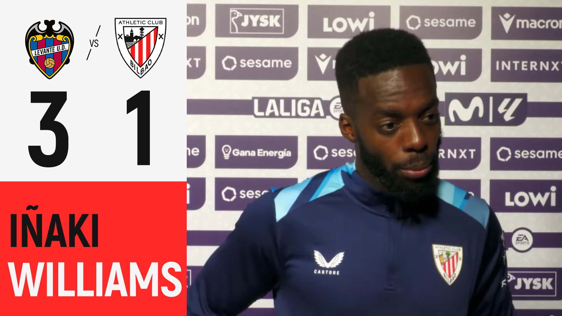 Iñaki Williams & Iñigo Ruiz de Galarreta | Levante UD 3-1 Athletic Club | LaLiga 2026/27 J6