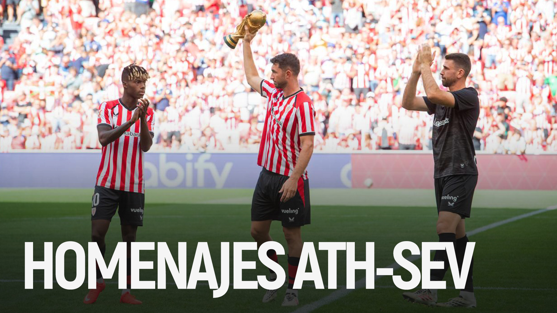 Revive los homenajes en la previa del Athletic Club-Sevilla FC