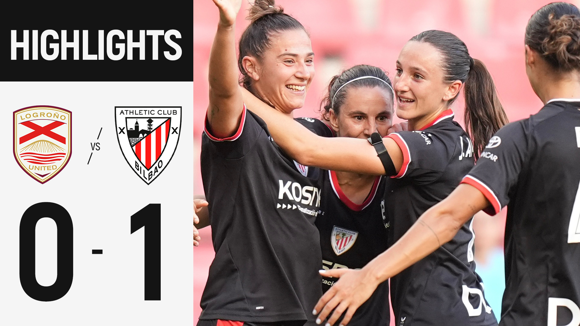 Imagen de portada del video Highlights | Logroño United 0-1 Athletic Club | Liga F 2026/27 J2