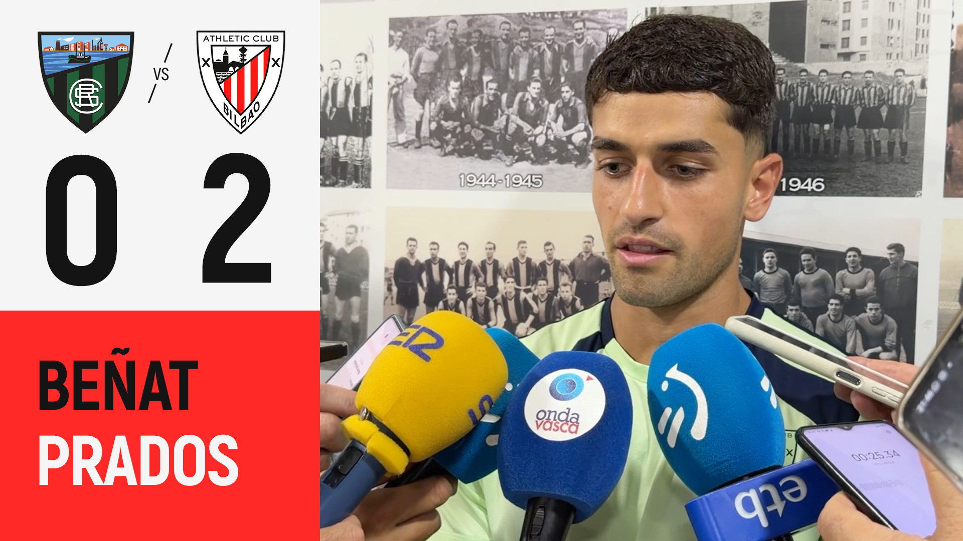 Imagen de portada del video Beñat Prados I Sestao River 0 – 2 Athletic Club