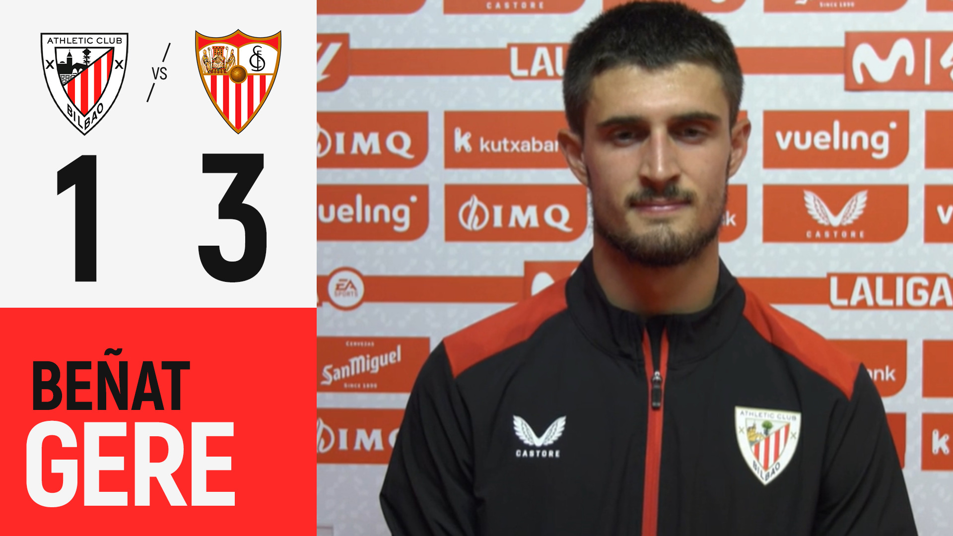 Imagen de portada del video Beñat Gerenabarrena | Athletic Club 1-3 Sevilla FC | LaLiga 26/27 J2