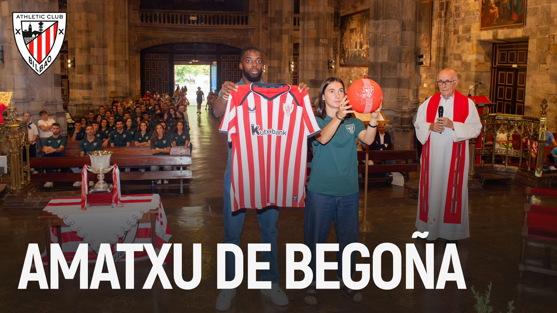 Imagen de portada del video The Club’s traditional visit to the Amatxu de Begoña