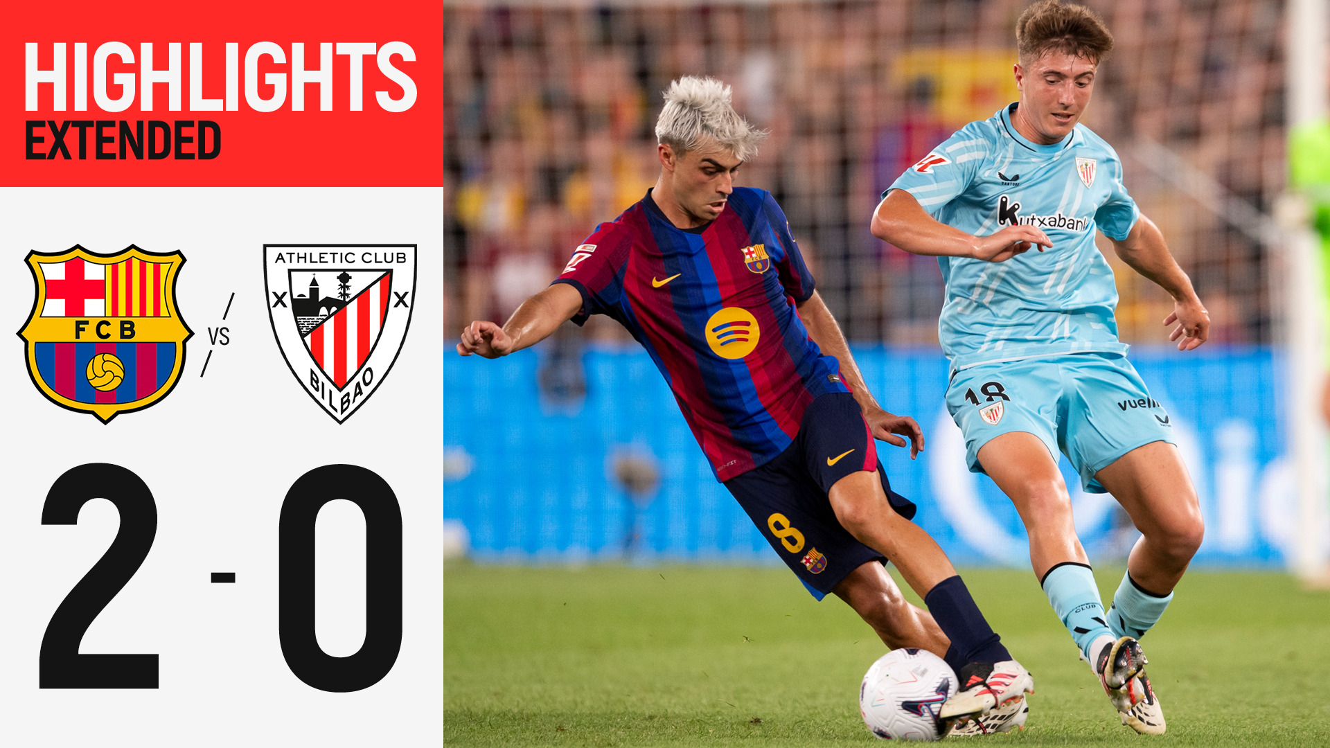 Resumen extendido. FC Barcelona 2-0 Athletic Club | J1 LaLiga 26/27