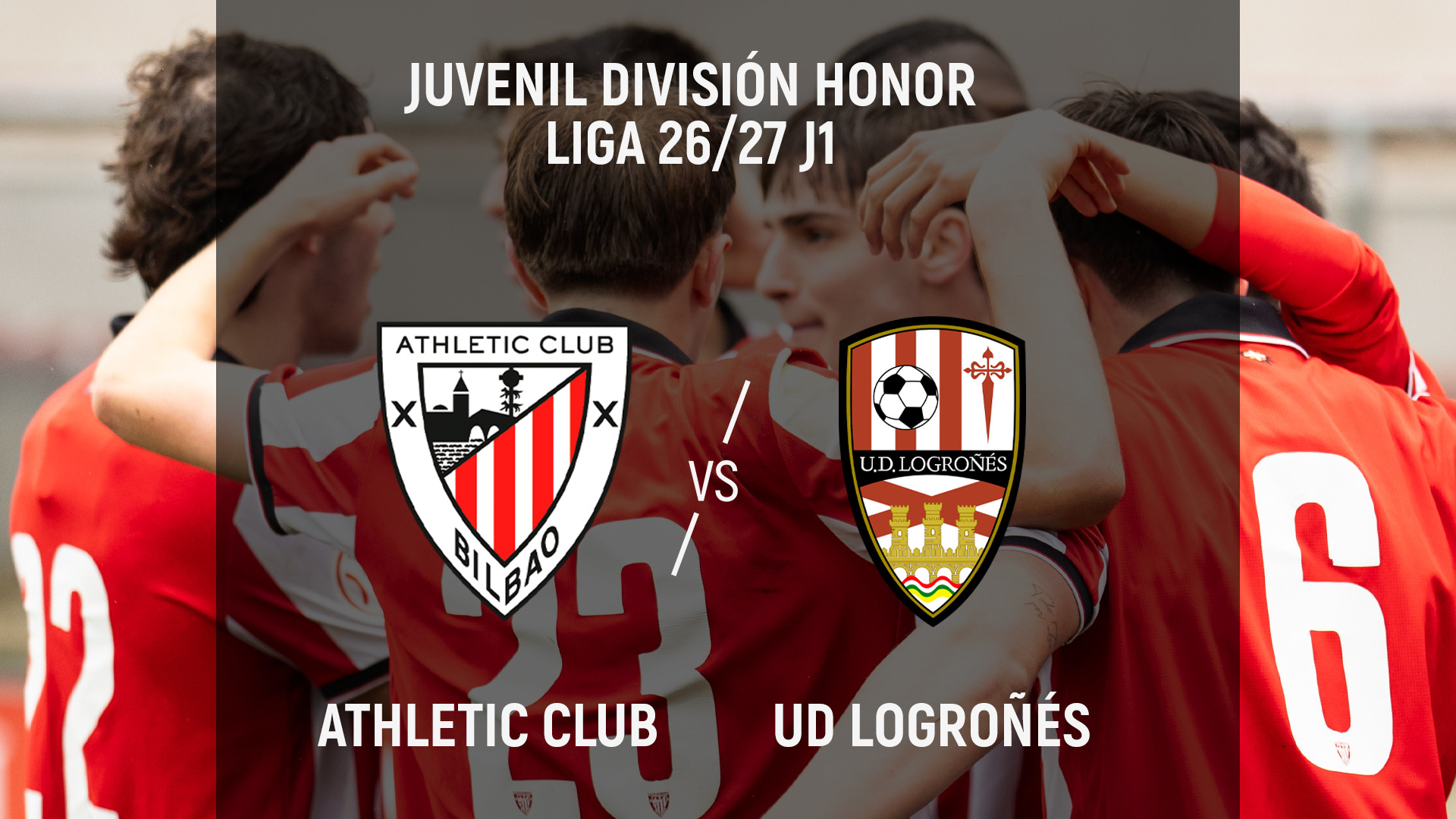 Imagen de portada del video Athletic Club-UD Logroñés (J1, Juvenil División de Honor)