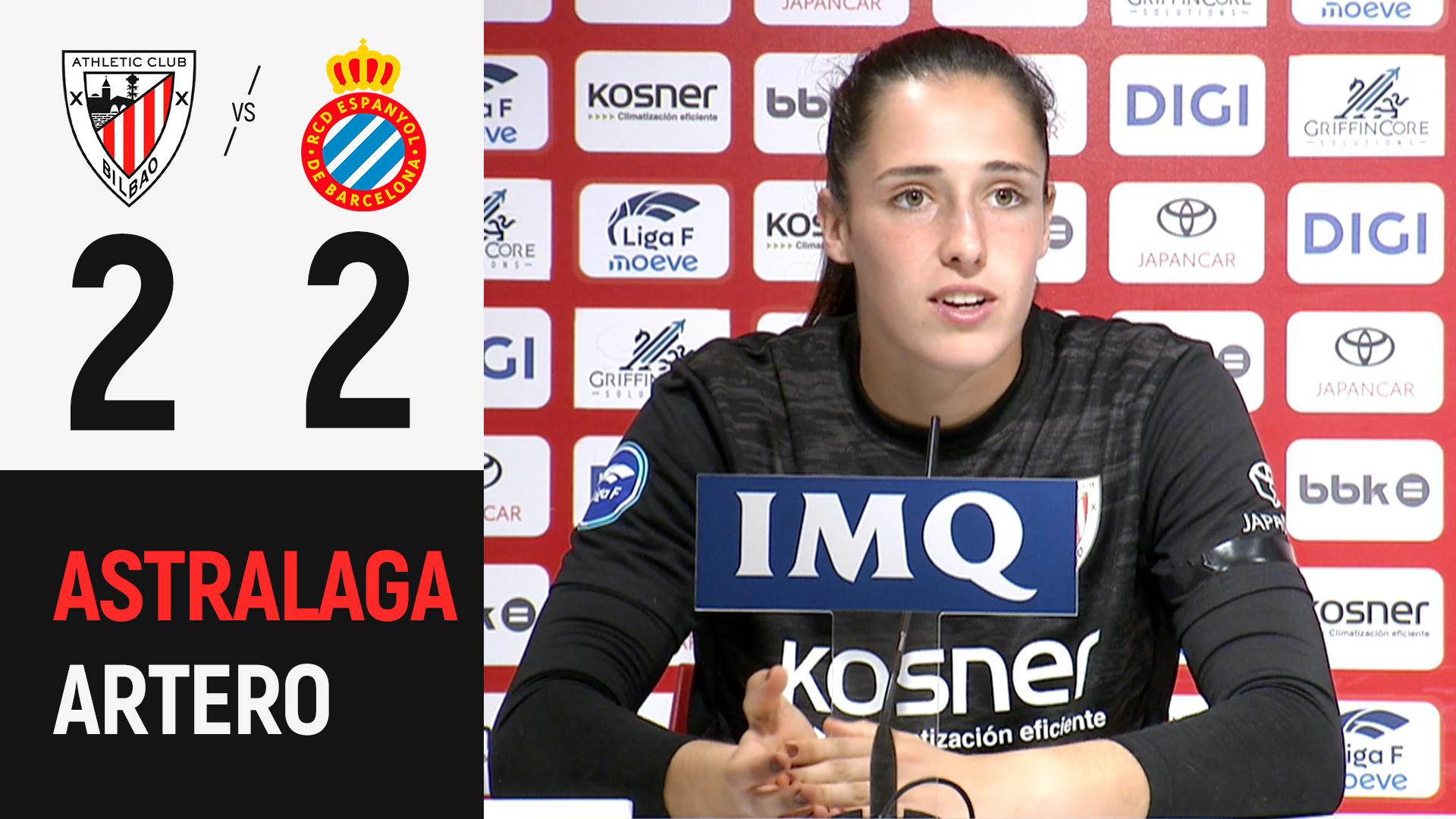 Eunate Astralaga & Marina Artero | Athletic Club 2-2 RCD Espanyol | Liga F 2026/27 J3