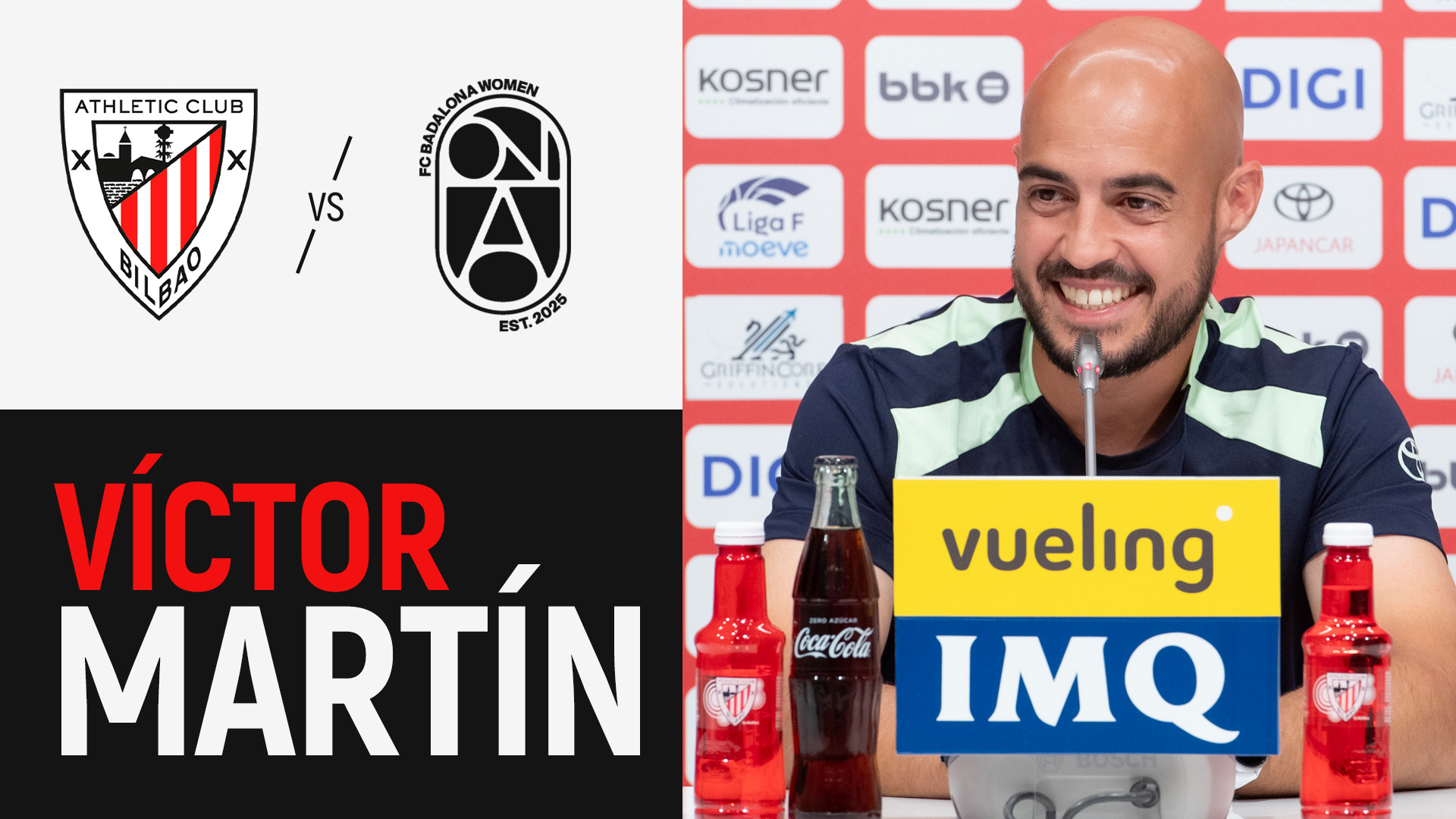 Victor Martin | pre Athletic Club-FC Badalona Women | J1 Liga F 2