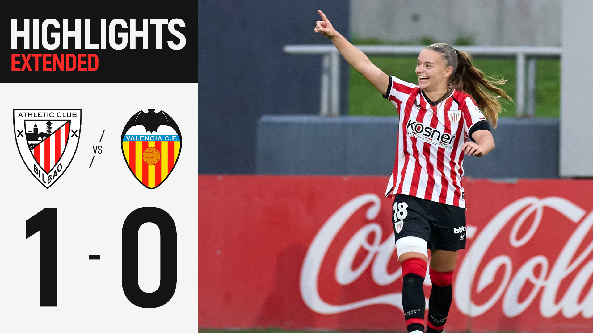 Resumen extendido. Athletic Club 1-0 Valencia CF | J7 Liga F 26/27
