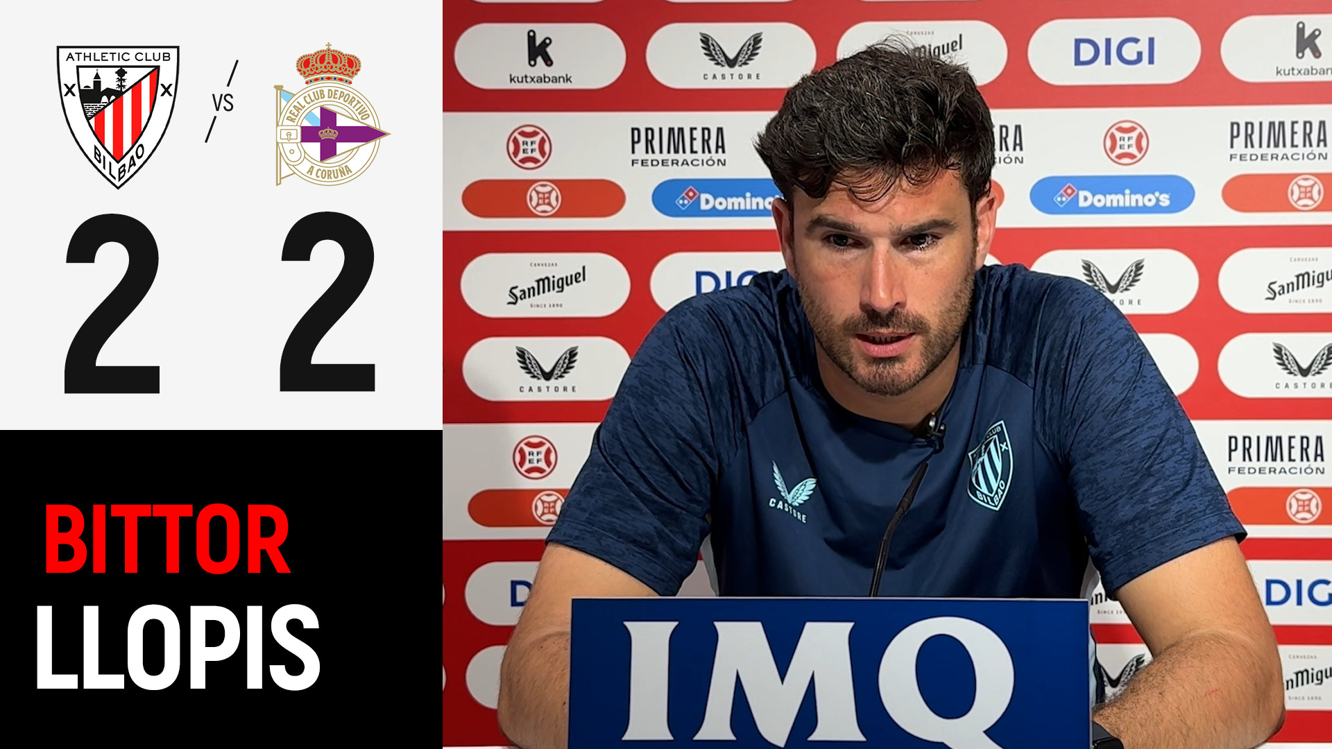 Imagen de portada del video Bittor Llopis | Bilbao Athletic 2-2 Deportivo Fabril | Primera Federación 2026/27 J4