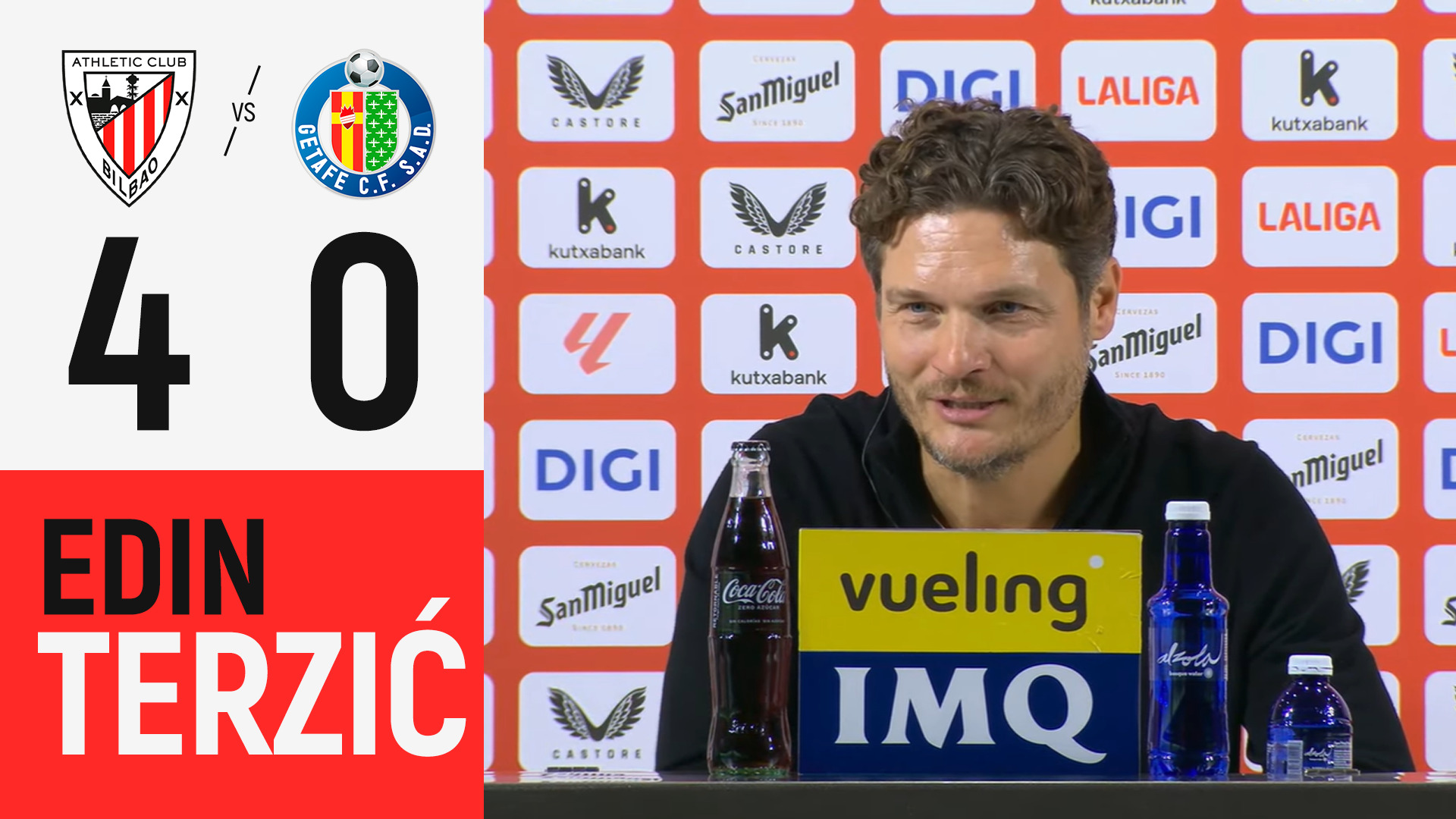 Imagen de portada del video Edin Terzić | Athletic Club 4-0 Getafe CF | LaLiga 2026/27 J10