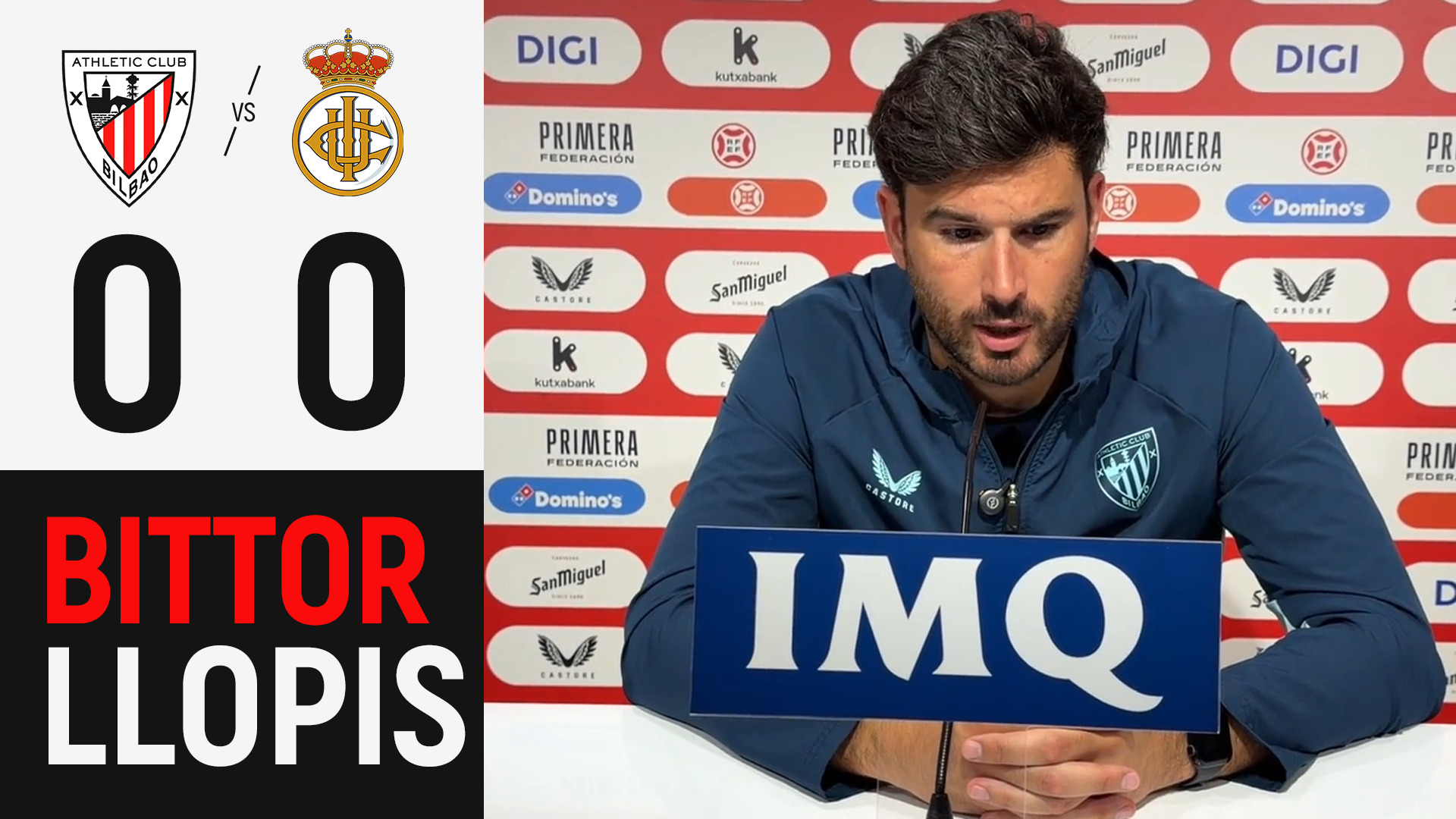 Imagen de portada del video Bittor Llopis | Bilbao Athletic 0-0 Real Unión | Primera Federación 2026/27 J7