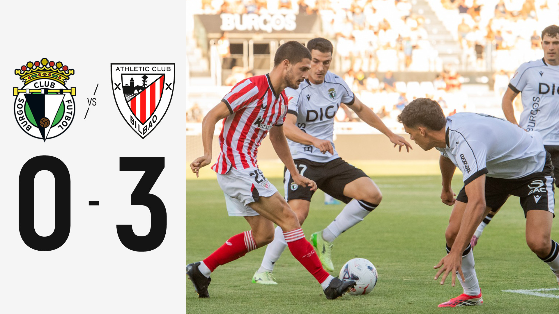 Imagen de portada del video Burgos CF 0-3 Athletic Club I Pre-season 2026/27