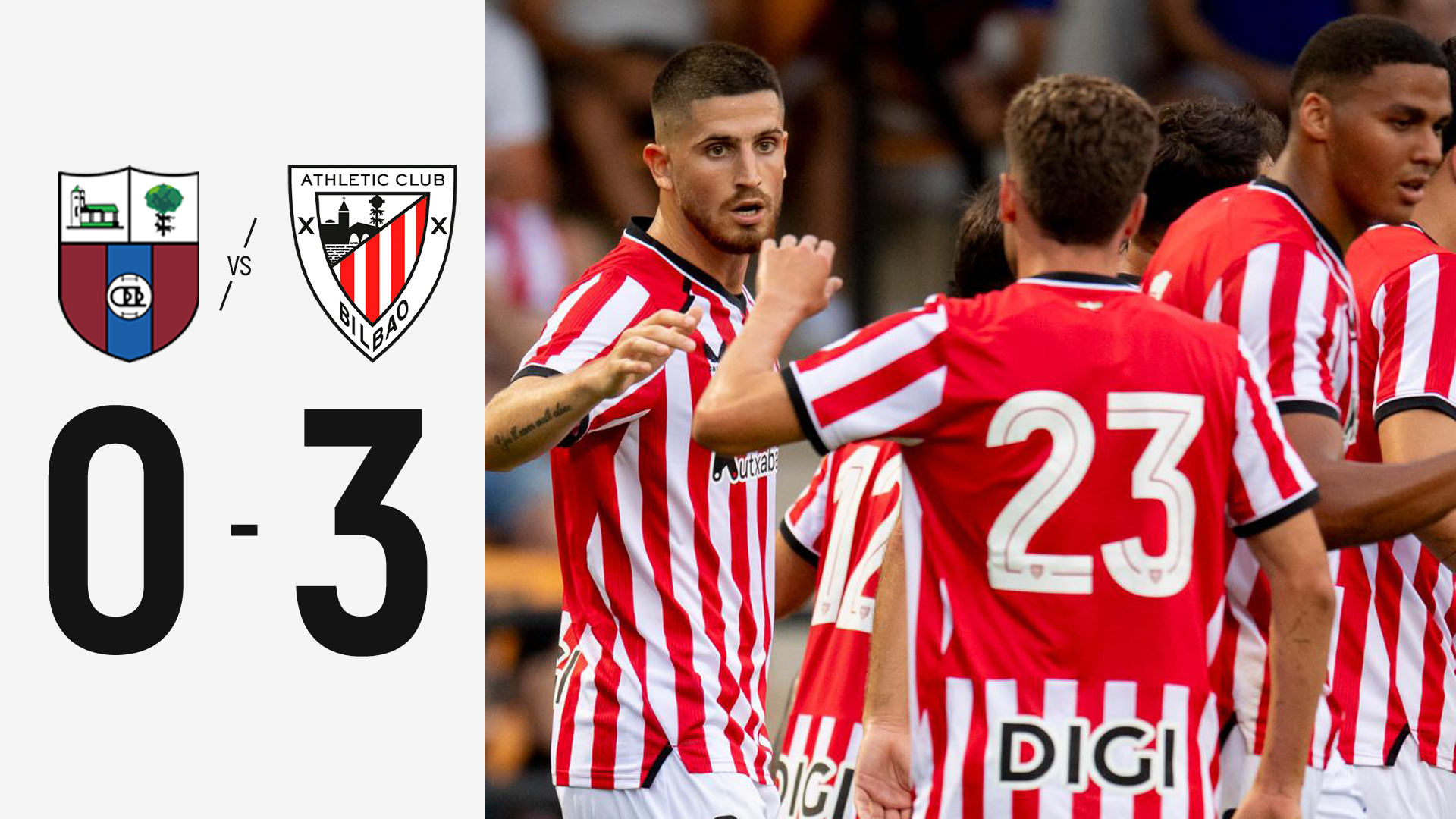 Imagen de portada del video CD Derio 3-0 Athletic Club I Pre-season 2026/27
