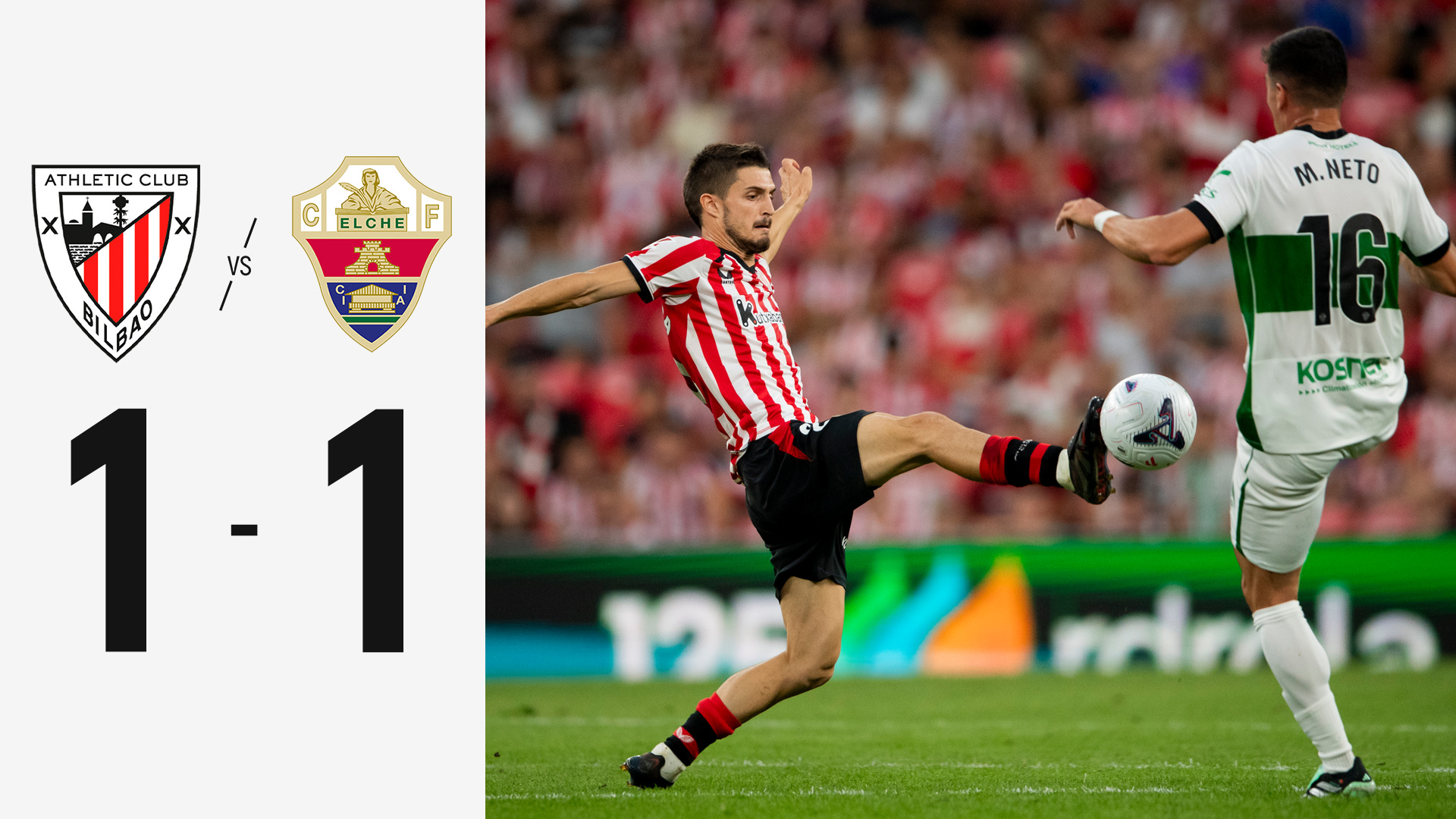 Partido completo. Athletic Club 1-1 Elche CF | J5 LaLiga 26/27