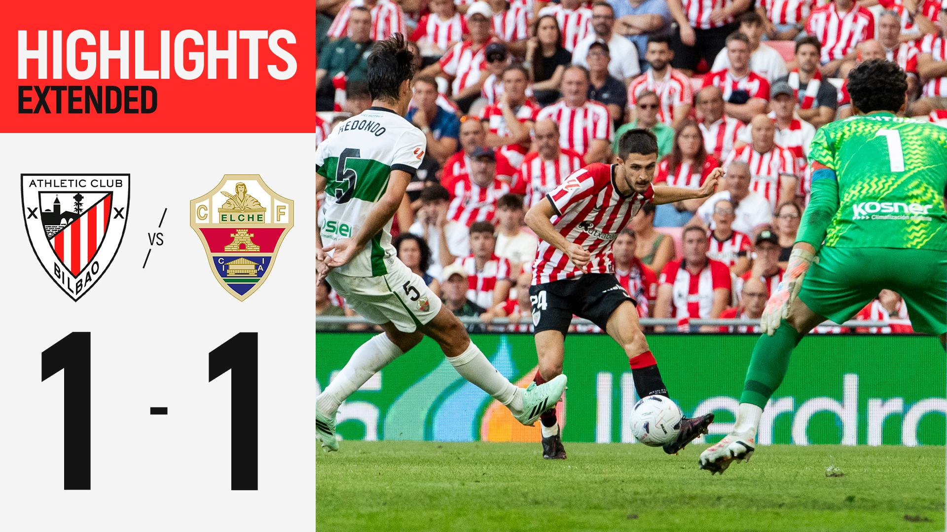 Imagen de portada del video Resumen extendido. Athletic Club 1-1 Elche CF | J5 LaLiga 26/27