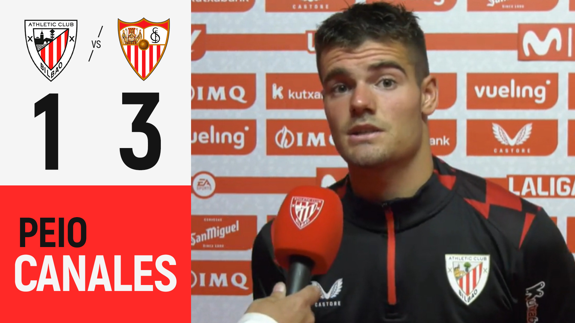 Imagen de portada del video Peio Canales | Athletic Club 1-3 Sevilla FC | LaLiga 26/27 J2