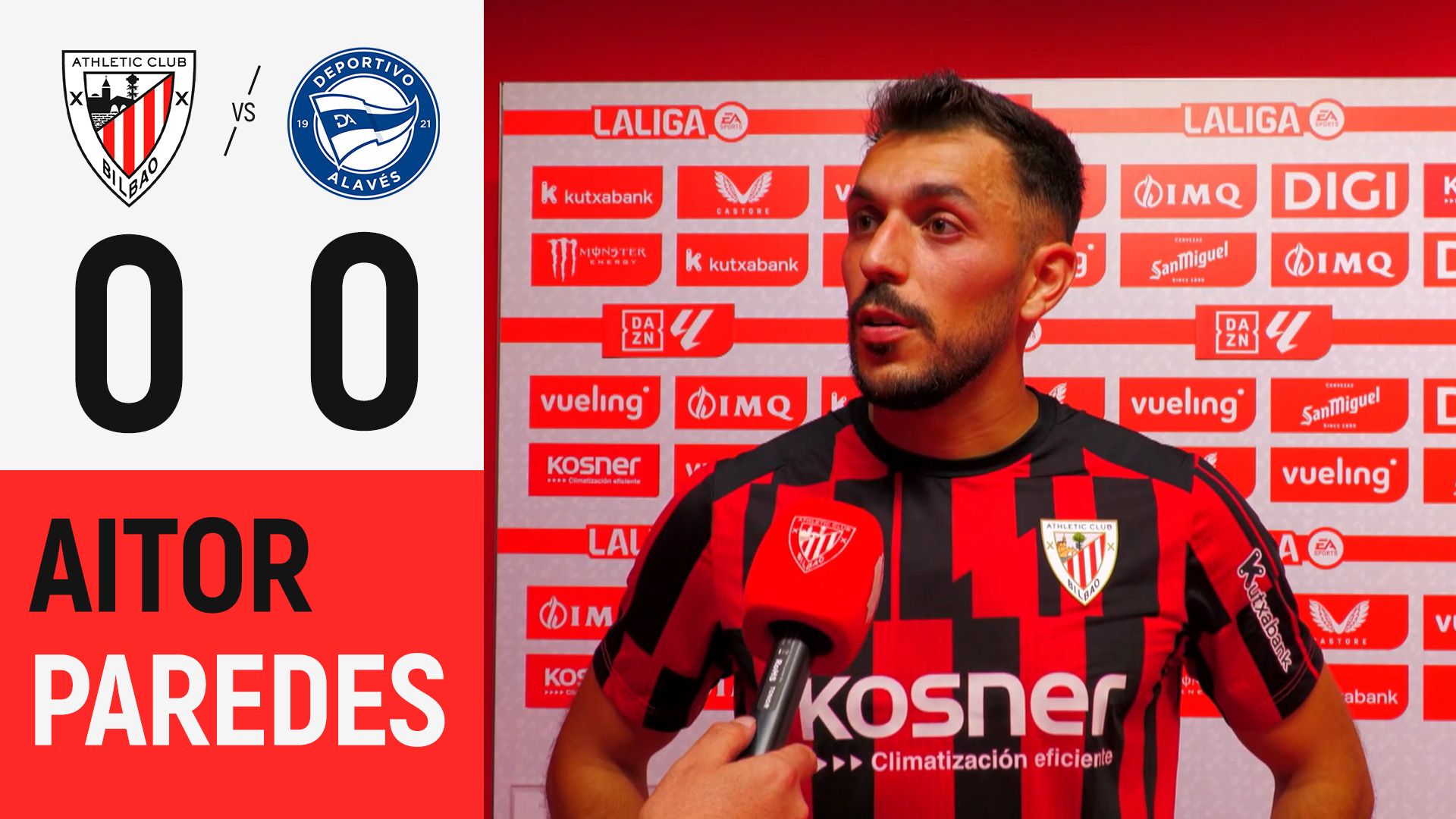Imagen de portada del video Aitor Paredes & Mikel Jauregizar | Athletic Club 0-0 Deportivo Alavés | LaLiga 2026/27 J7