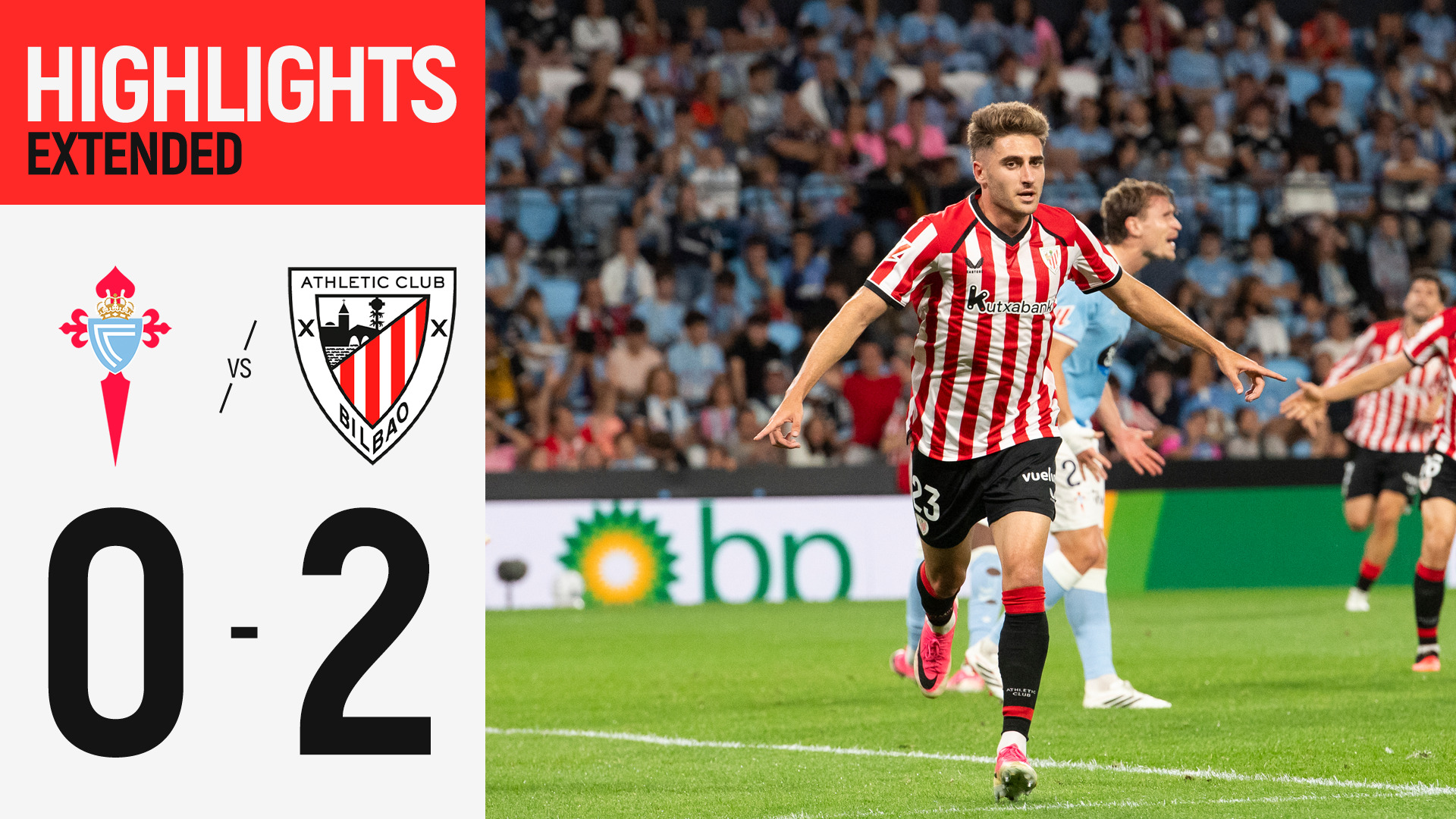 Resumen extendido. RC Celta 0-2 Athletic Club | J3 LaLiga 26/27