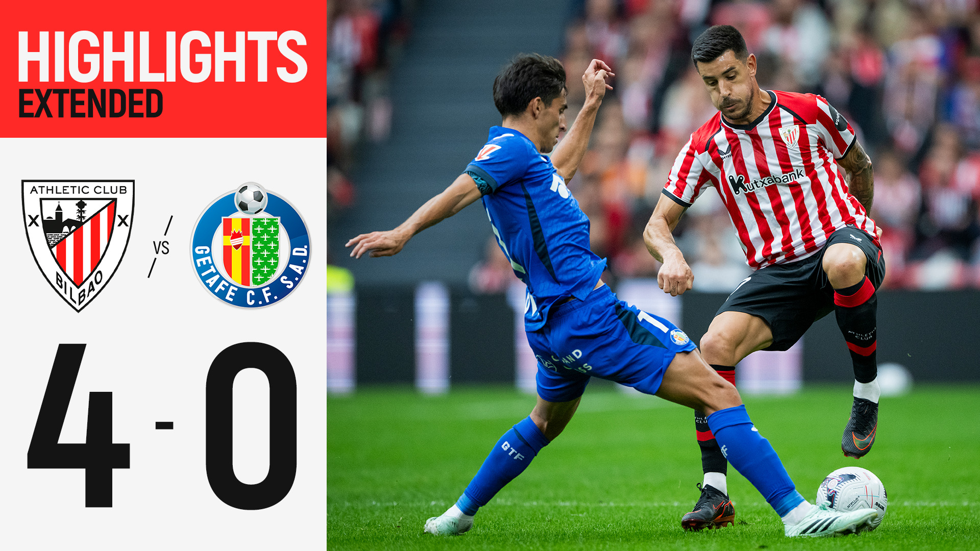 Resumen extendido. Athletic Club 4-0 Getafe CF | J10 LaLiga 26/27